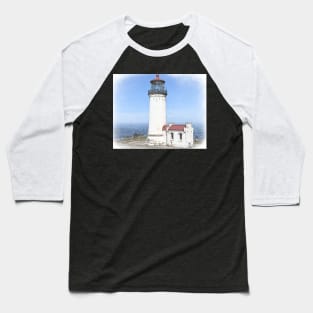 North Head Lighthouse In Watercolor Baseball T-Shirt